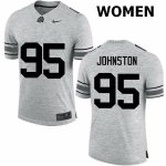 Women's Ohio State Buckeyes #95 Cameron Johnston Gray Nike NCAA College Football Jersey Classic JXY3444QQ